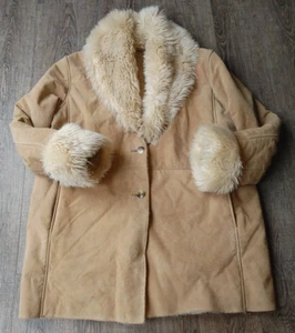 Chaqueta De Colección Wilson Para Mujer XL Gamuza Imitación Piel Borde Penny Lane Abrigo Y2K Chaqueta Boho - Imagen 1 de 16