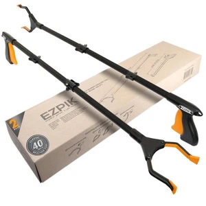 Klassisches 40" flexibles klappbares Greiferwerkzeug für ältere Menschen + Magnete, Reacher für... - Bild 1 von 9