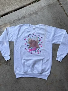 VTG Barbie 90s Graphic Crewneck Sweatshirt Womens Large SSI FOR THE GIRLS USA - Picture 1 of 7