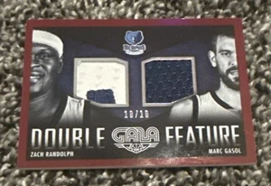 2014-15 Panini Gala Zach Randolph/Marc Gasol Double Feature Patches 10/10 First - Picture 1 of 2