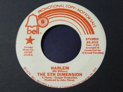 DEMO PROMO-THE 5th DIMENSION-HARLEM-BELL Foto 1 de 2