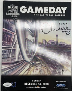 Darren Waller Signed LV Raiders Inaugural 2020 Season Program with JSA (AI98831) - Picture 1 of 5