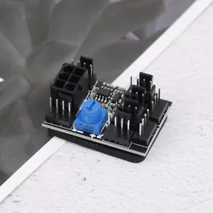Chassis Fan PWM Hub Speed Controller High Power Support DC12V 3PIN/4PIN S ZJ - Picture 1 of 9