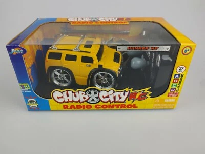 Yellow Hummer H2 Wireless Radio Control RC Car Chub City 2006 Jada Toys New - Image 1 of 4