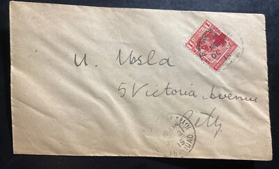 1915 Порт Спейн Тринидад Тобаго конверт первого дня FDC Sc#B2 Красный Крест марка выпуск - Изображение 1 из 2