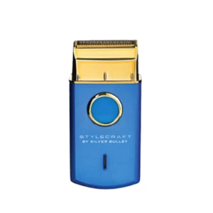 Stylecraft by Silver Bullet UNO Professional Single Foil Shaver Blue - Picture 1 of 1