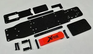 TRAXXAS RUSTLER / BANDIT 11.25" DUAL THREAT CARBON FIBER DRAG CHASSIS NO PREP - Picture 1 of 11