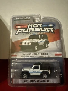 Greenlight Hot Pursuit Hermosa Beach CA Police 2007 Jeep Wrangler - Picture 1 of 5