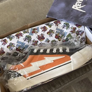 revenge x storm size  Men 9 Orange And Black Low Top Women Size 10.5 - Picture 1 of 5