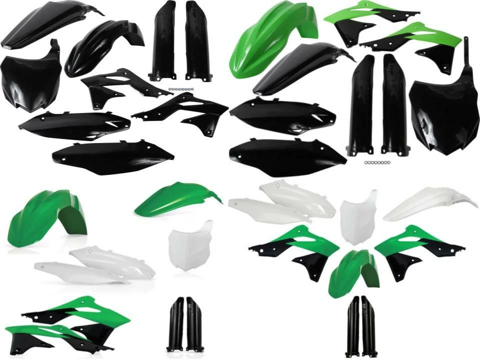 Kit completo de plástico Acerbis Kawasaki 2013-16 KX250F guardabarros cubiertas # placas protectores Foto 1 de 1