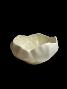 Vtg~Rare Catalina Pottery Fruit Bowl Ivory Creamy White Made In USA #C337 - Picture 1 of 12