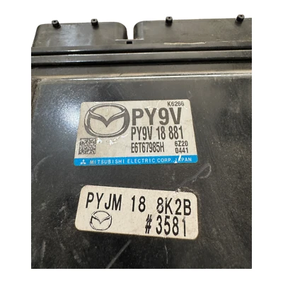 Módulo de control del motor ECM 2017-2018 Mazda 3 2,0 L Py9V18881 OEM Foto 1 de 2