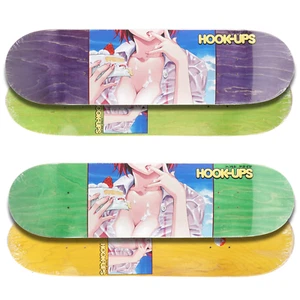 Cubierta de patineta Hook-Ups fresa pastel corto 8,25" surtidas manchas - Imagen 1 de 7