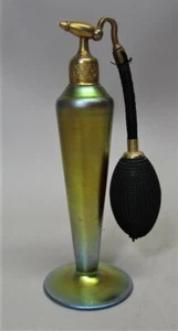 Fine Antique GOLD AURENE Art Glass Perfume Atomizer, possibly DEVILBISS - Picture 1 of 6