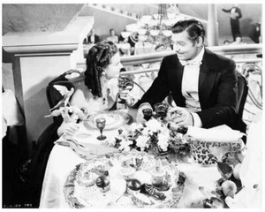 Lo que el viento se llevó comiendo 8x10 todavía CLARK GABLE & VIVIEN LEIGH -- j121 - Imagen 1 de 1