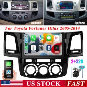 Android 12 CarPlay Car Stereo Radio GPS Navi For Toyota Fortuner Hilux 2005-2014 - Picture 1 of 12