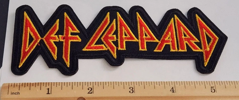 Def Leppard Band Logo Embroidered Iron/Sew On Patch