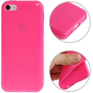 Etui na telefon TPU Case na telefon komórkowy Apple iPhone 5C różowe - Zdjęcie 1 z 4