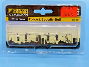 GRAHAM FARISH 'N' GAUGE 379-301 POLICE & SECURITY STAFF NEW ! - Picture 1 of 1