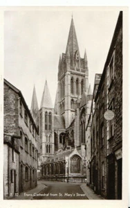Cornwall Postcard - Truro Cathedral from St Mary's Street - RP - Ref 17571A - Picture 1 of 2
