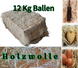 12 Kg Holzwolle Fichte Wood wool Füllmaterial Verpackung Deko Nistmaterial DE - Bild 1 von 4