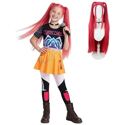 New Kids Girls K-Pop Demon Hunters Mira  Costume Cosplay Book Week Dress  AU - image 1 of 4