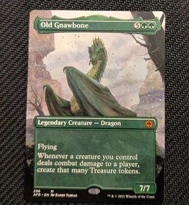 MTG Adventures in the Forgotten Realms OId Gnawbone BORDERLESS MYTHIC NM/M - Picture 1 of 4