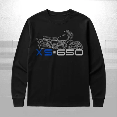 Camiseta manga larga para fans Yamaha XS650 1975-1985 Foto 1 de 4