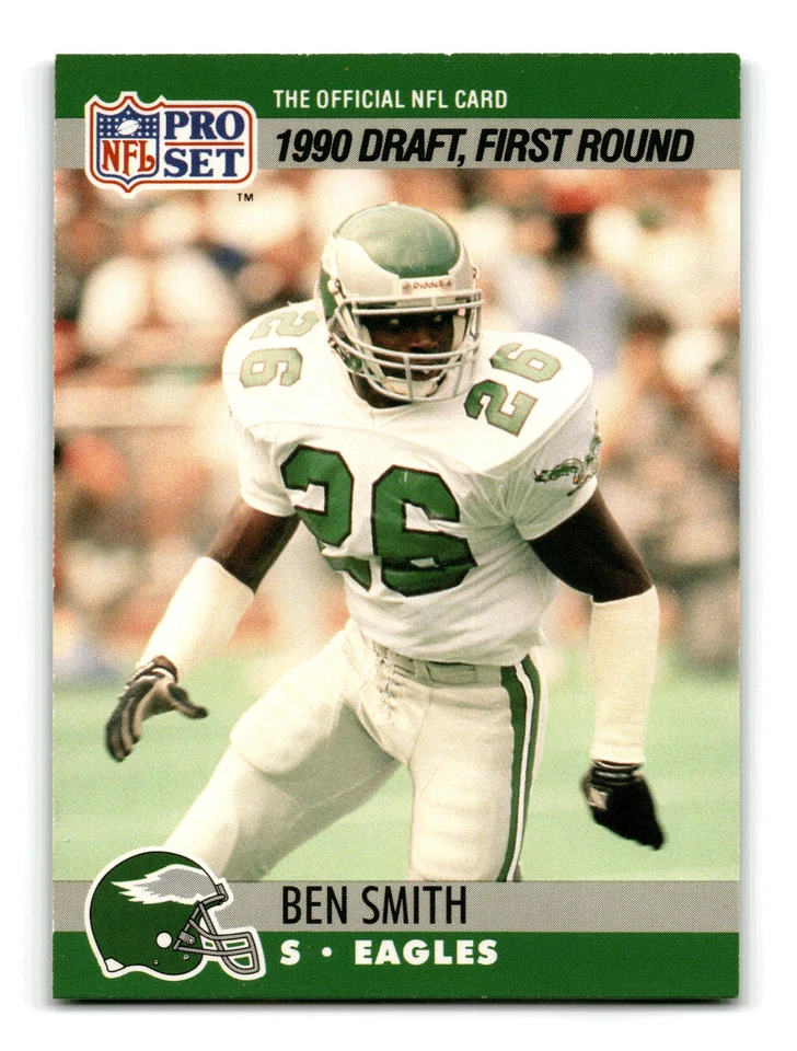 Ben Smith RC Rookie 1990 Pro Set #690 Philadelphia Eagles NM-MINT - Image 1 of 2