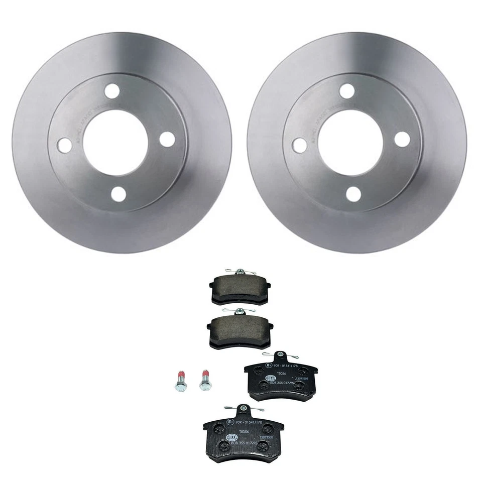 Kit de pastillas de freno de disco Hella rotores traseros de bajo metal para Audi 4000 80 90 cupé Quattro Foto 1 de 1