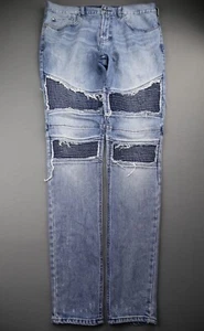 Pantalones de mezclilla para hombre Pacsun ajustados cómodos elásticos apilados talla 33x32 (MSR 33x33) - Imagen 1 de 8