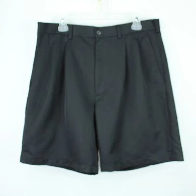PGA Men's Solid Black Shorts / Size 36 / Polyester - Image 1 of 4