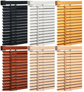 Persianas PVC/madera madera efecto grano ventana veneciana oficina hogar fácil ajuste - Imagen 1 de 72
