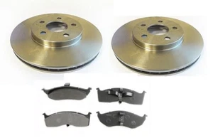 2 X FRONT BRAKE DISC + SEMI-METALIC PADS for CHRYSLER / DODGE NEON 2001-2006 - Picture 1 of 1