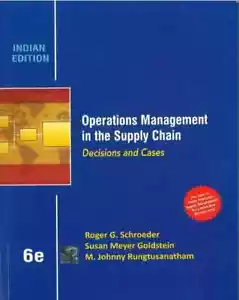 New: Operations Management in the Supply Chain by Schroeder 6th INTL ED - Imagen 1 de 3