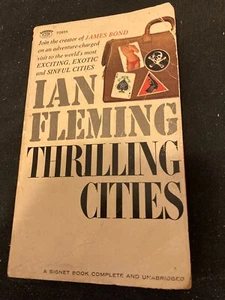 Thrilling Cities Ian Fleming Vintage Paperback First 1st Printing 1965 Signet - Imagen 1 de 2