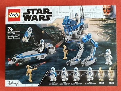 Lego 75280 Star Wars 501st Legion Clone Troopers Battle Droid Rare NEW Sealed - Image 1 of 4