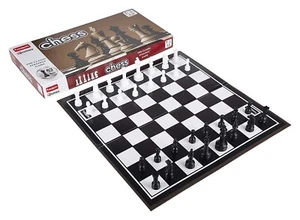 Funskool Juegos Juego de Ajedrez, Blanco y Negro Juego de Mesa Familia Interior Vacaciones Diversión - Imagen 1 de 5