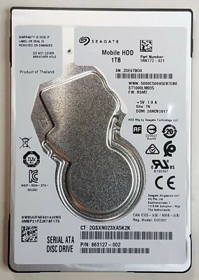 NEW - Original HP 15-BW063NR 1TB Hard Drive 778192-005 ST1000LM035 AMD Models - Image 1 of 4