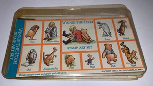 Nuevo de Lote Antiguo Juego de Arte de Estampillas "WINNIE THE POOH" TODOS LOS MEDIOS NOCTURNOS 11 piezas Vástago de Goma - Imagen 1 de 13