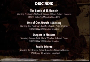 THE BATTLE OF EL ALAMEIN/ONE OF OUR AIRCRAFT IS MISSING/OUTPOST IN MOROCCO (dvd) - Picture 1 of 1