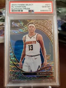 RJ HAMPTON 2020 PANINI SELECT COURTSIDE ELEPHANT PRIZM RARE SP #277 PSA 10 POP 4 - Picture 1 of 1