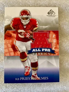 2003 PRIEST HOLMES ALL PRO FABRICS UPPER DECK SP GAME USED EDITION #APF-PH - Foto 1 di 2