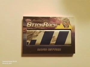 2022 PRESIDENTS CHOICE IN THE CREASE DAVID RITTICH 2-COLOR STICKRACK CARD 3/10 - Picture 1 of 2