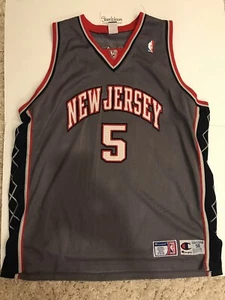 Champion Jason Kidd New Jersey Brooklyn Nets NBA Authentic Finals Jersey Size 56 - Picture 1 of 2
