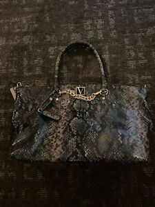 Victoria's Secret Satchel, Purse, Crossbody Bag With Handles, Python Print,  New