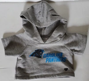Build-A-Bear BABW NFL Carolina Panthers Gray Hoodie Panthers Logo - EUC - Picture 1 of 5