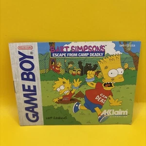 Gameboy Instruction Manual - USA - BART Simpson Escape From Camp Deadly - Picture 1 of 2