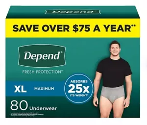 Ropa interior Depend Fresh Protection Fit-Flex para incontinencia para hombre máximo XL
- Imagen 1 de 6