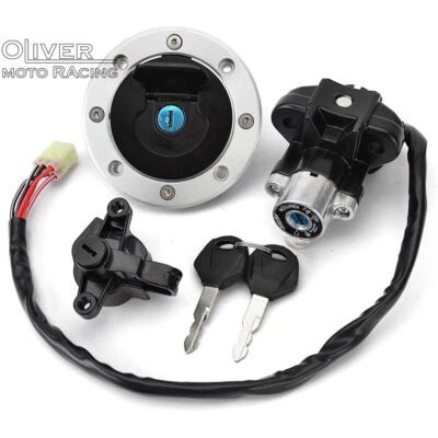 Fuel Gas Cap Ignition Switch Seat Lock For Suzuki Bandit 600 1200 GSF600 GSF1200 Foto 1 de 4